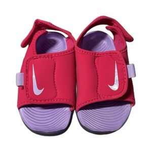 Nike Sunray Pink Adjust 5 V2 Toddler Sandals Fireberry Purple Size 7C